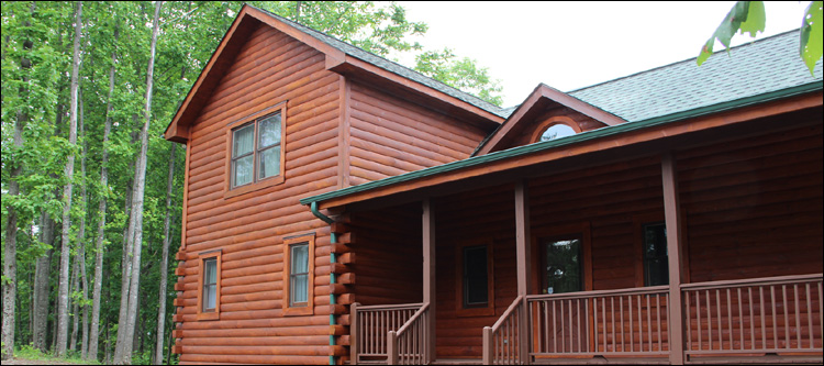 Log Home Staining in Lucas County, Ohio
