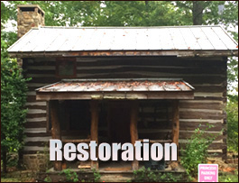 Historic Log Cabin Restoration  Lucas County, Ohio