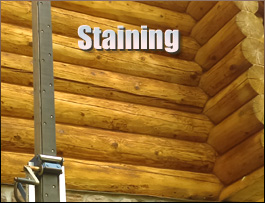  Lucas County, Ohio Log Home Staining